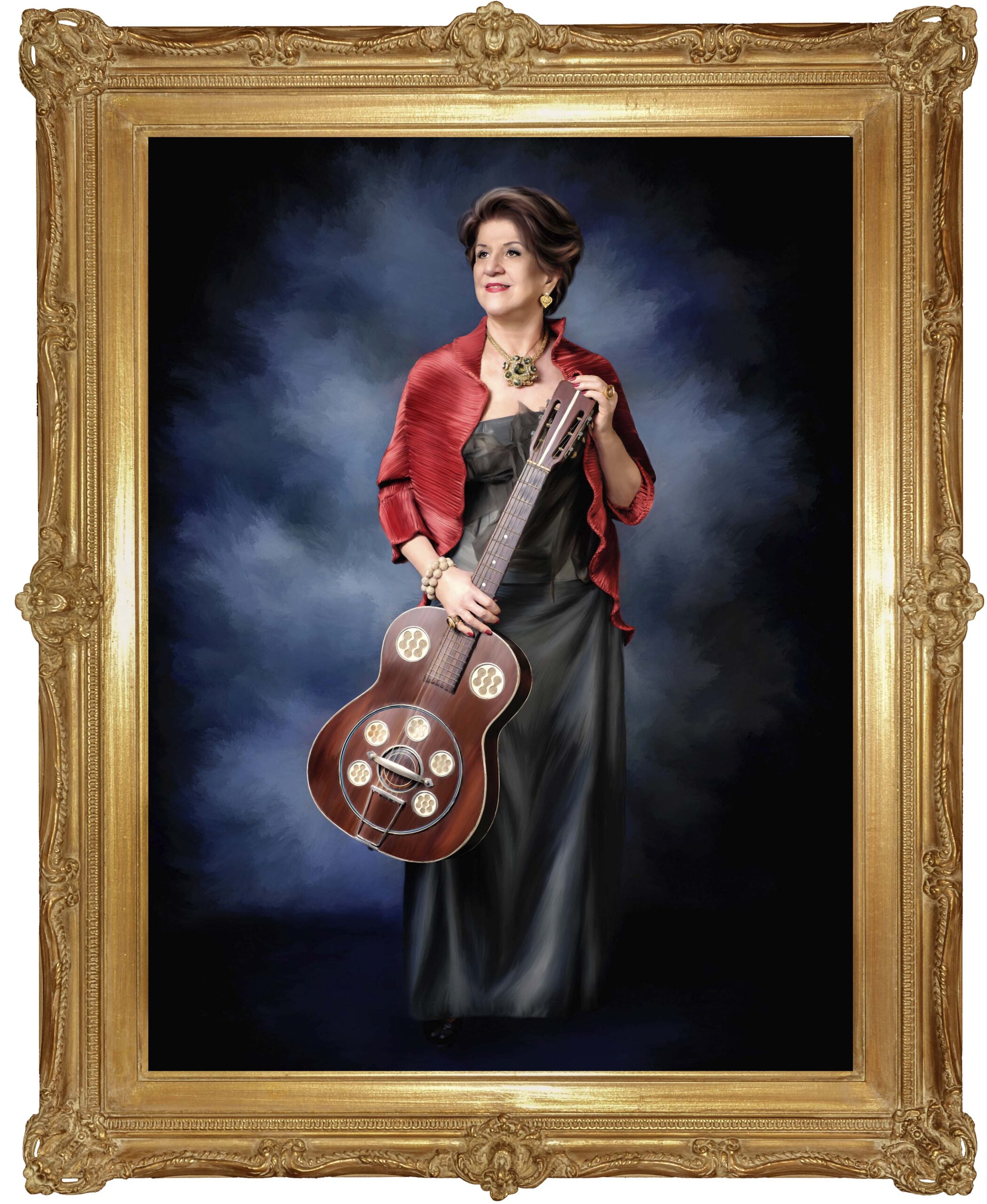 mulher_violao_retrato_marcelo_valente_arte_moldura